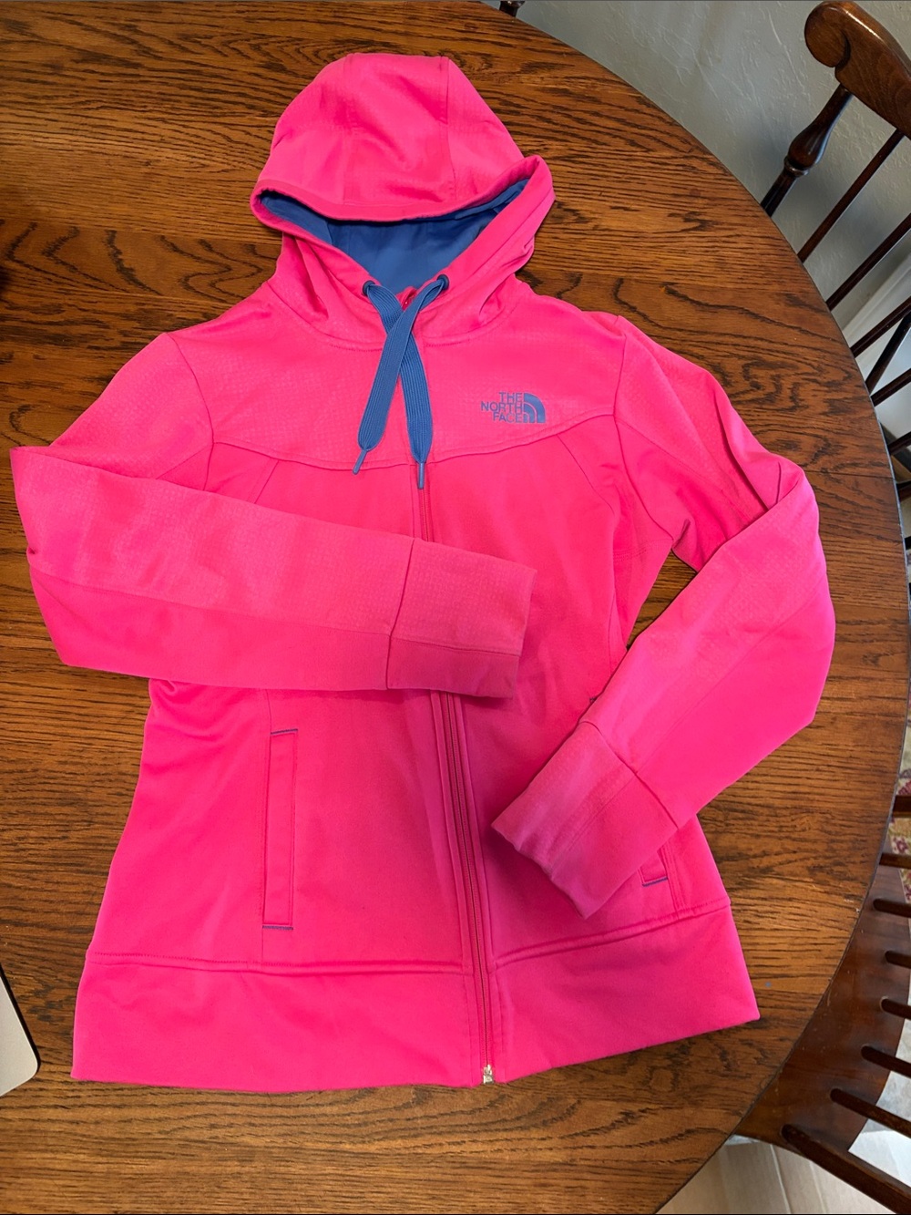 The North Face Women’s Hot Pink Hooded Full-Zip Jacket